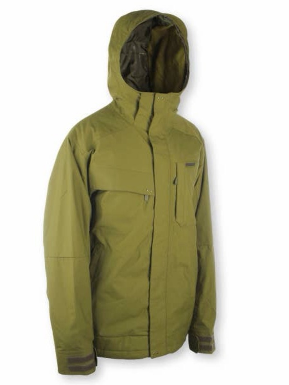 Sims Men's Olive Green Workman Cargo 2011 Hooded Snowboard Jacket